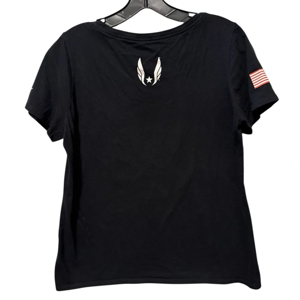 Nike OLYMPIC Track & Field BLM T Shirt‎ BLACK TRACK-TOWN